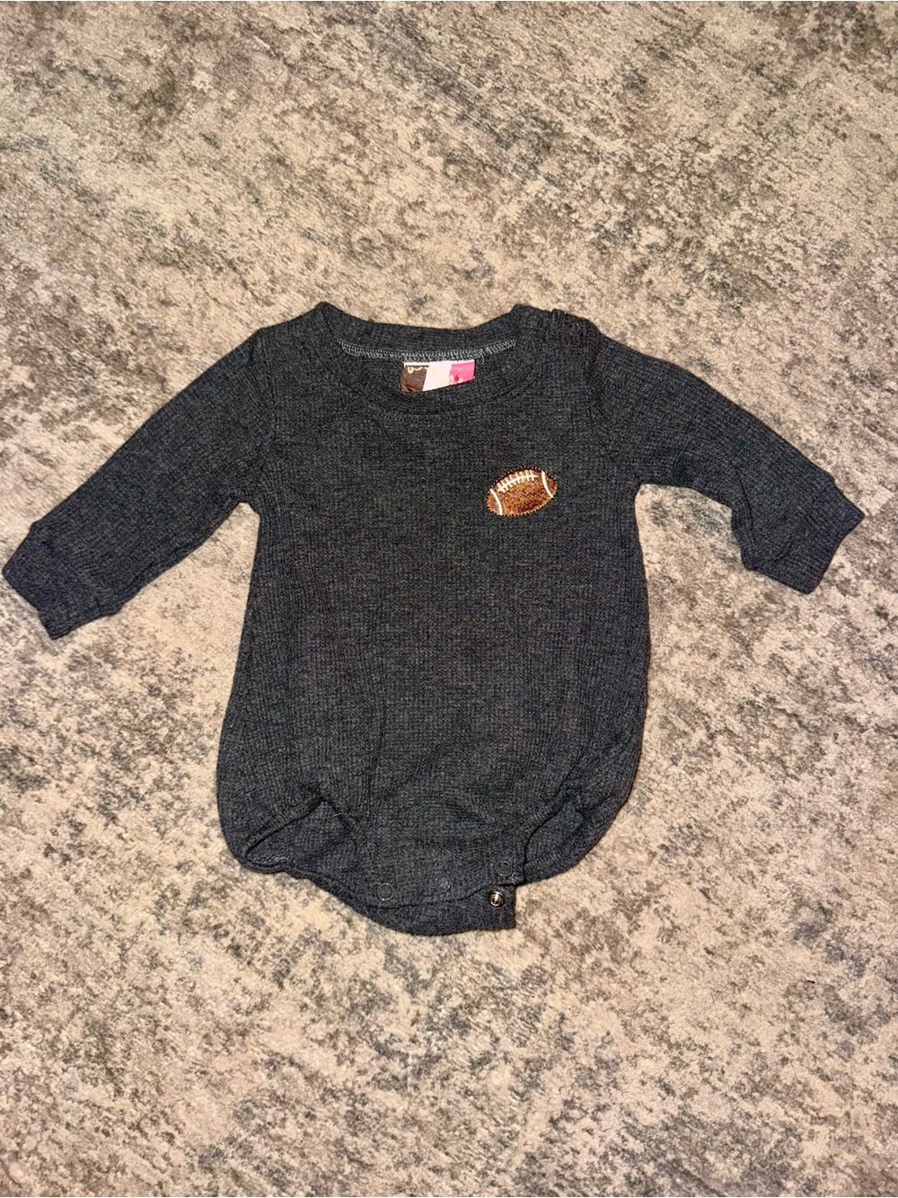 Long-Sleeve Football Patch Bodysuit
